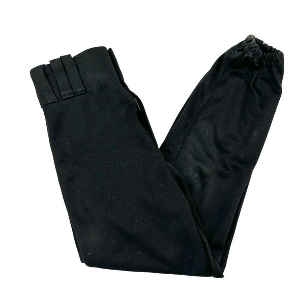 Martin Athletic Pants Youth M Black Zip Snap Closure Back Pockets 21.5 in inseam - Picture 1 of 7
